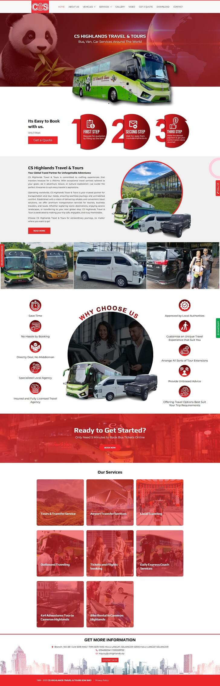 CS Highlands Travel & Tours Portfolio