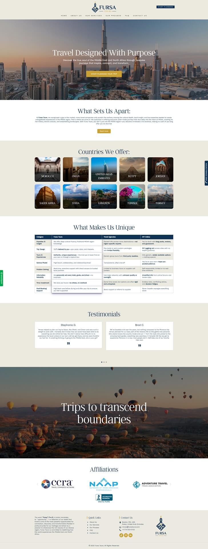 Fursa Tours Portfolio